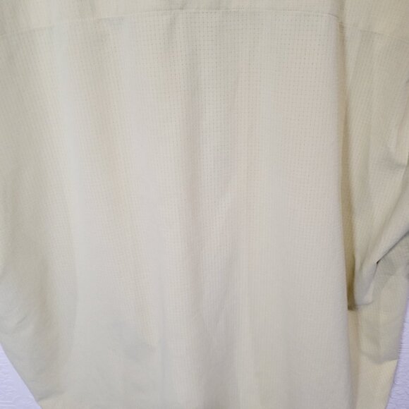 Lululemon Airing Easy Camp Collar Men's Finch Yellow Short Sleeve Shirt - Picture 6 of 6